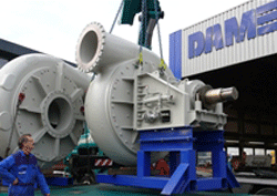 Damen Dredging Equipment manufactures a large range of dredge pumps.